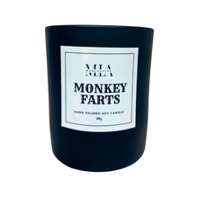 Load image into Gallery viewer, Monkey Farts Hand Poured Soy Rosewood Crackle Wick Candle 180g