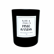 Load image into Gallery viewer, Pink Sands Hand Poured Soy Rosewood Crackle Wick Candle