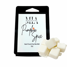 Load image into Gallery viewer, Pumpkin Spice Hand Poured Soy Scented Wax Melt 70 grams