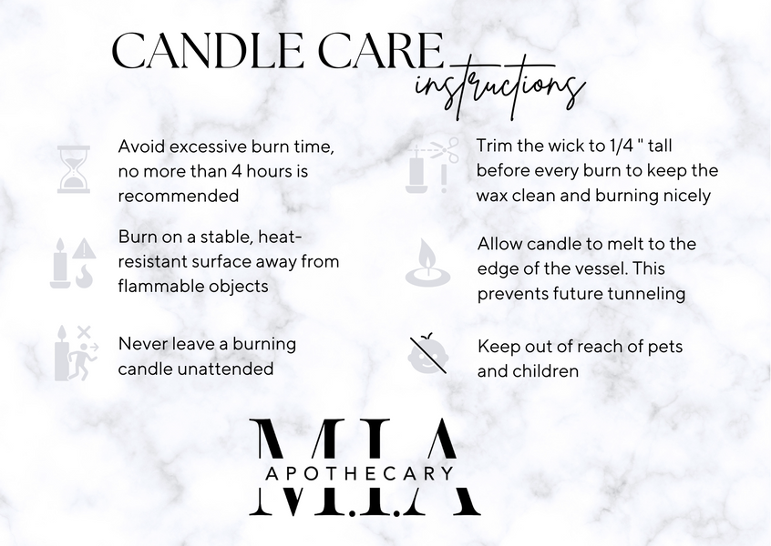 Candle Care Instructions