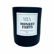 Load image into Gallery viewer, Monkey Farts Hand Poured Soy Rosewood Crackle Wick Candle 220ml
