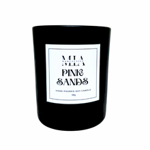 Load image into Gallery viewer, Pink Sands Hand Poured Soy Rosewood Crackle Wick Candle
