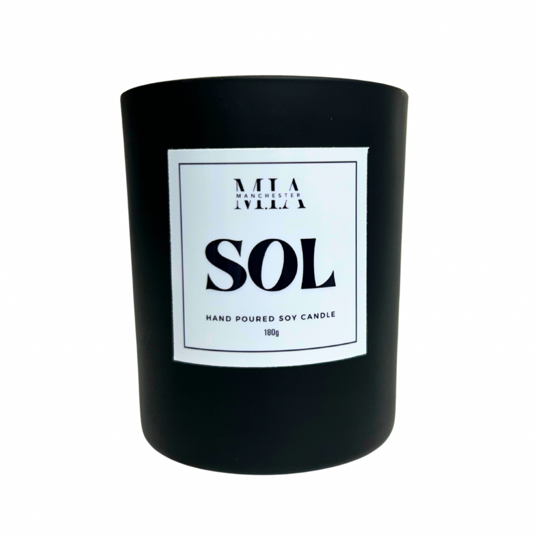 Sol Handpoured Soy Cracklewick Candle 220ml