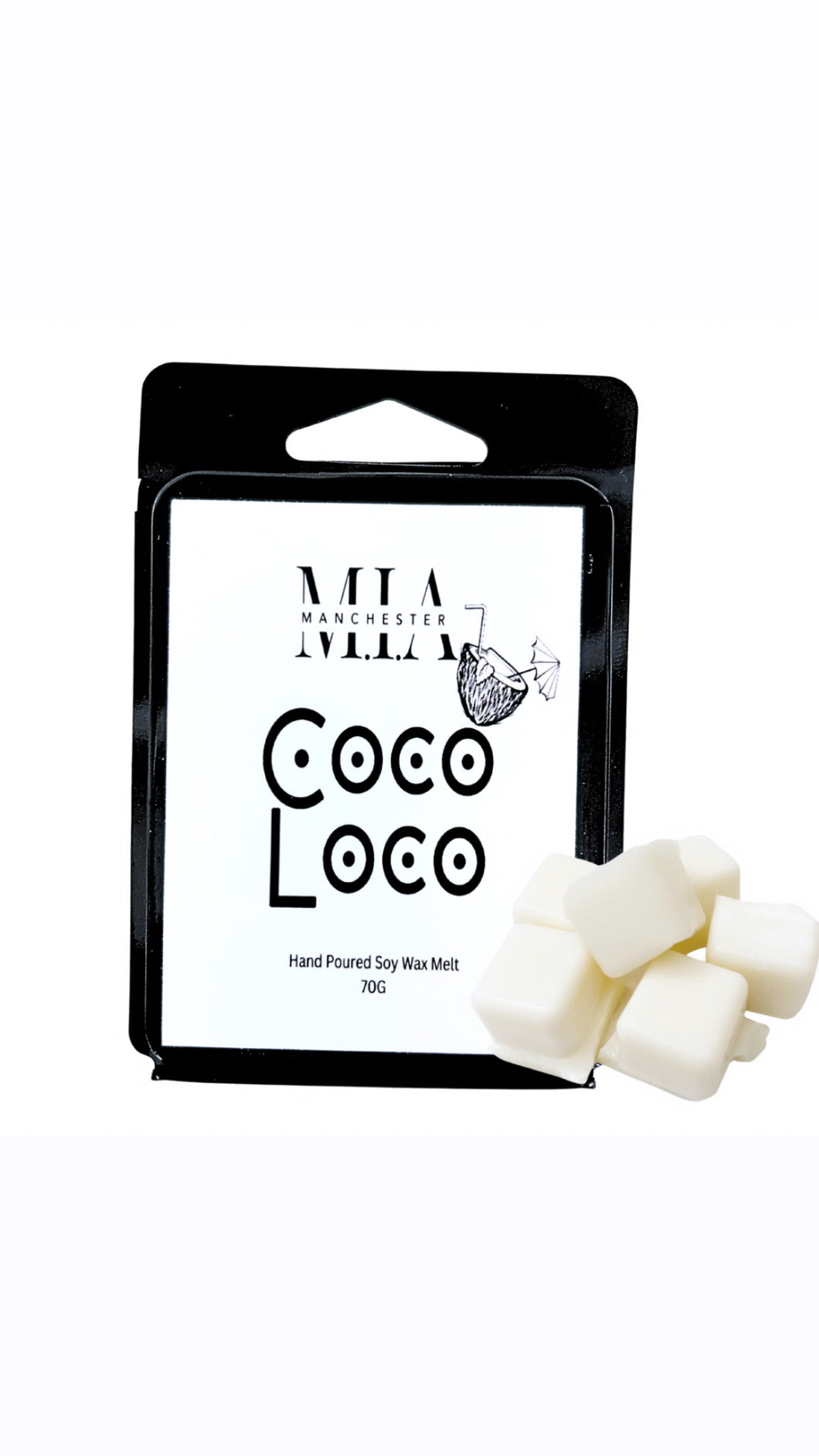 Coco Loco Hand Poured Scented Soy Wax Melt 70 grams