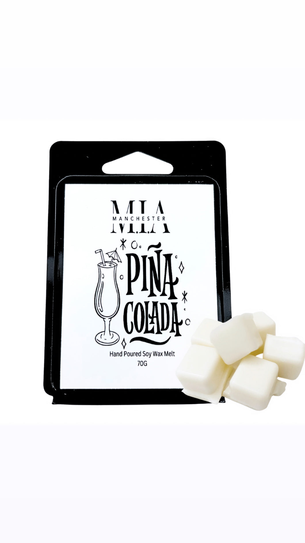 Pina Colada Hand Poured Soy Wax Melt 70g