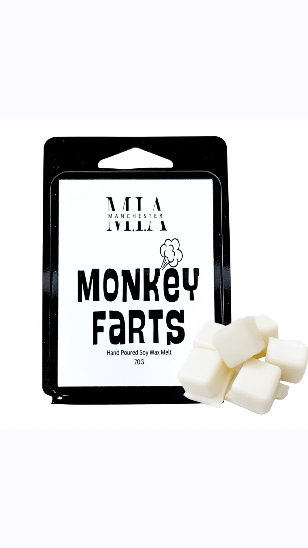 Monkey Farts Hand Poured Soy Wax Melt 70g