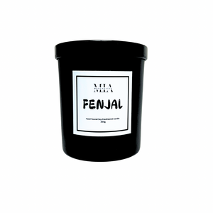 Fenjal Hand Poured Soy Rosewood Crackle Wick Candle