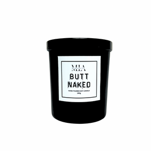 Butt Naked Hand Poured Cracklewick Candle 180g