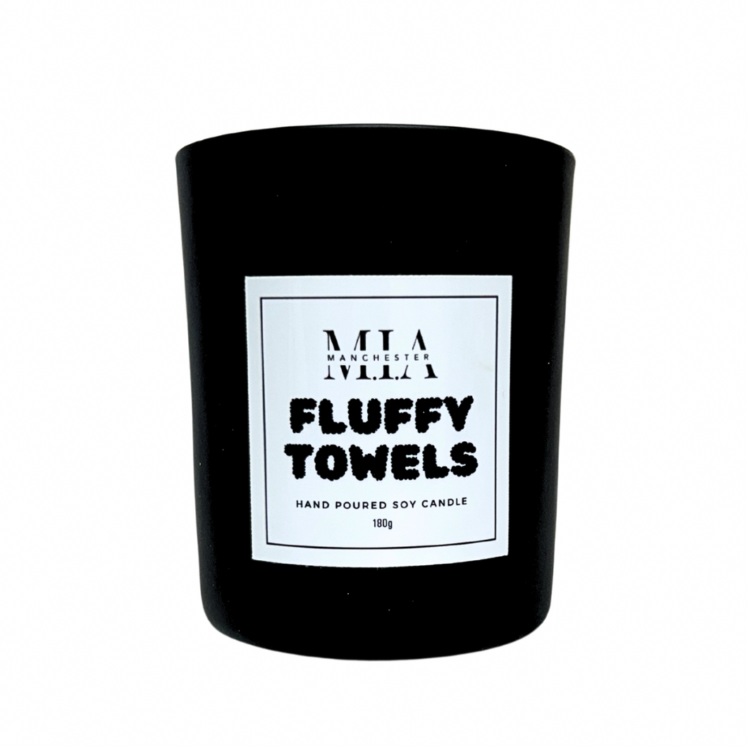 Fluffy Towels Hand Poured Rosewood Cracklewick Candle 220ml