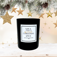 Load image into Gallery viewer, Christmas Spice Hand Poured Scented Soy Crackle Wick Candle 200 grams
