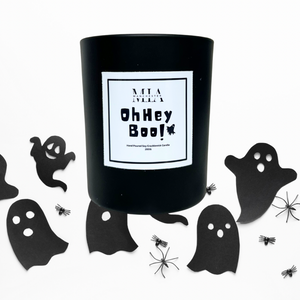 Oh Hey Boo! Hand Poured Scented Soy Cracklewick Candle